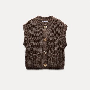 CHUNKY KNIT WAISTCOAT